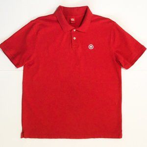 Target Men's Red Employee Short Sleeve Polo Shirt
